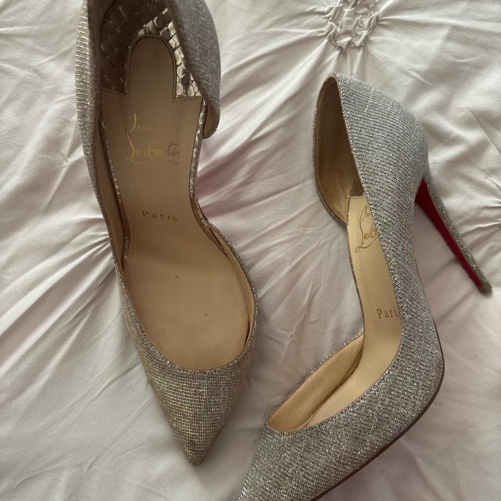 Christian Louboutin Silver Women's Heels